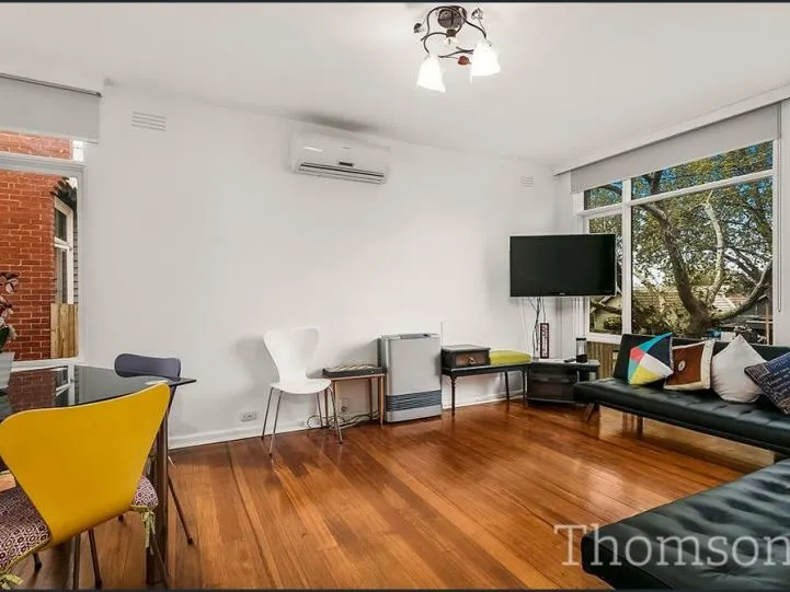 Bright one bedroom ground floor apartment.