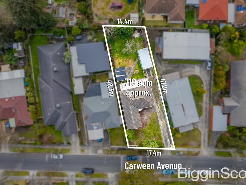 LARGE BLOCK WITH HUGH POTENTIAL IN PRIZED FAMILY POCKET !