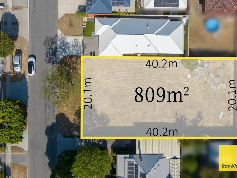 Rare Offering! Development Block 809m2 R40