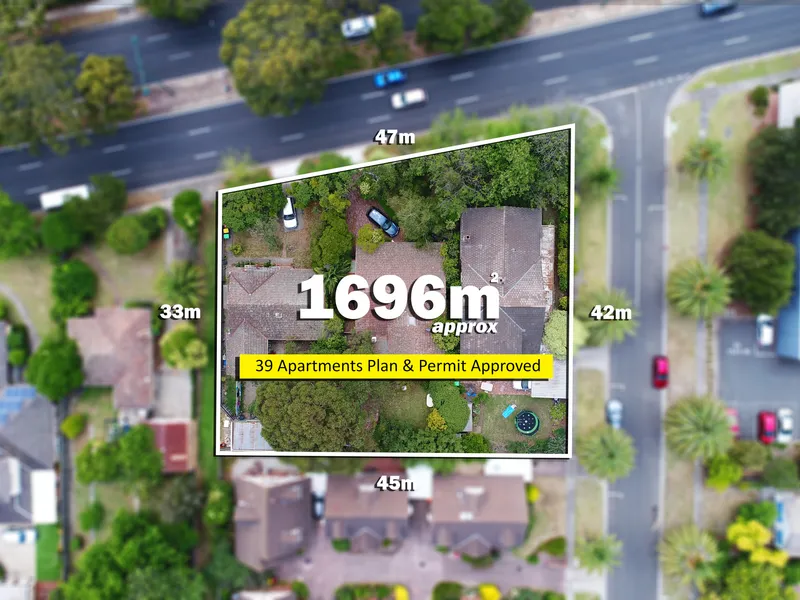 Endorsed Plans and Permits for 39 Apartments.