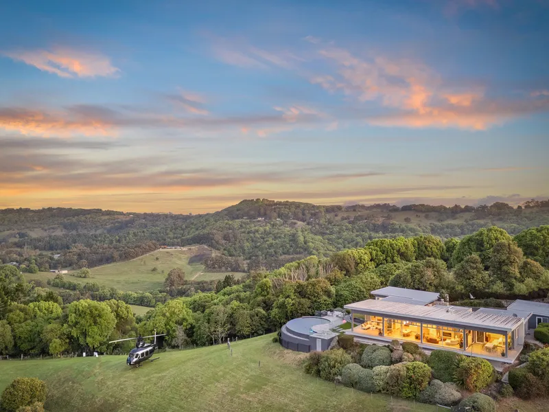 Architectural masterpiece with cinematic Cape Byron views