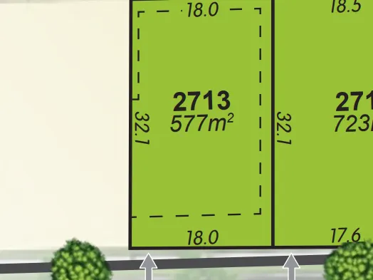 Plenty of Room with18m Frontage