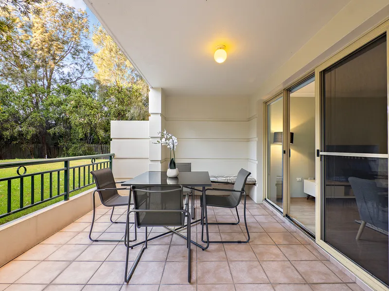 North facing ground floor apartment in a convenient location