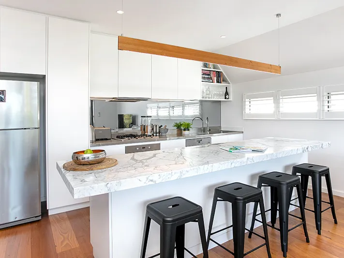 Two Level Semi-Attached Modern Home with income