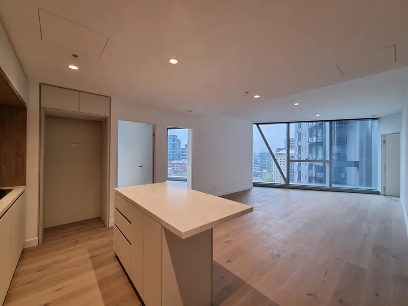 Generous living area in a north facing brand new apartment