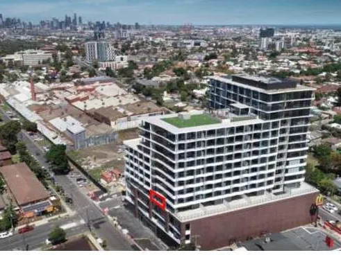 North Aspect one bed one bath, internal 47m2, balcony 8 m2.