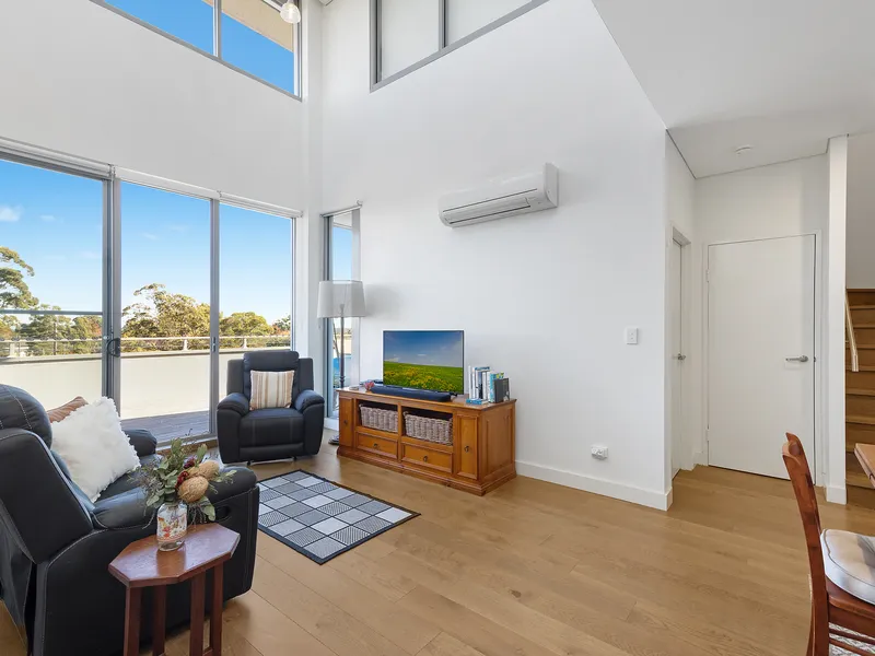 Modern penthouse unit offering expansive room