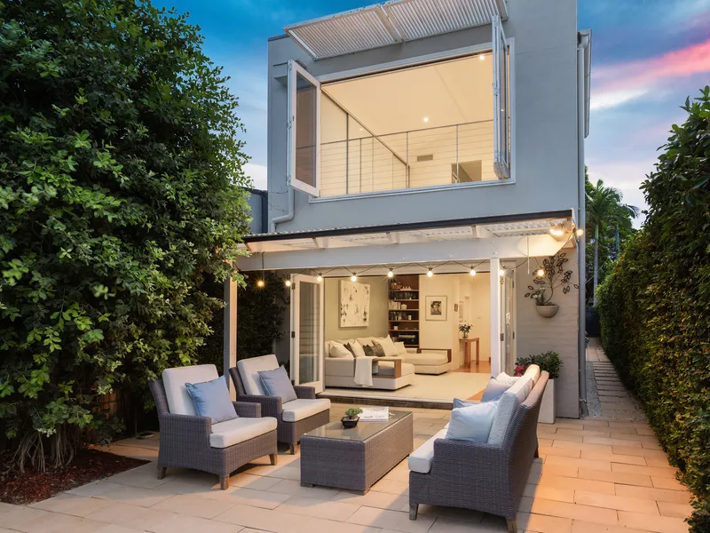 Charming semi with fabulous indoor/outdoor living zones and sparkling pool