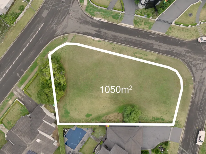Rare, never developed 1,050 sqm level corner parcel with dual frontage
