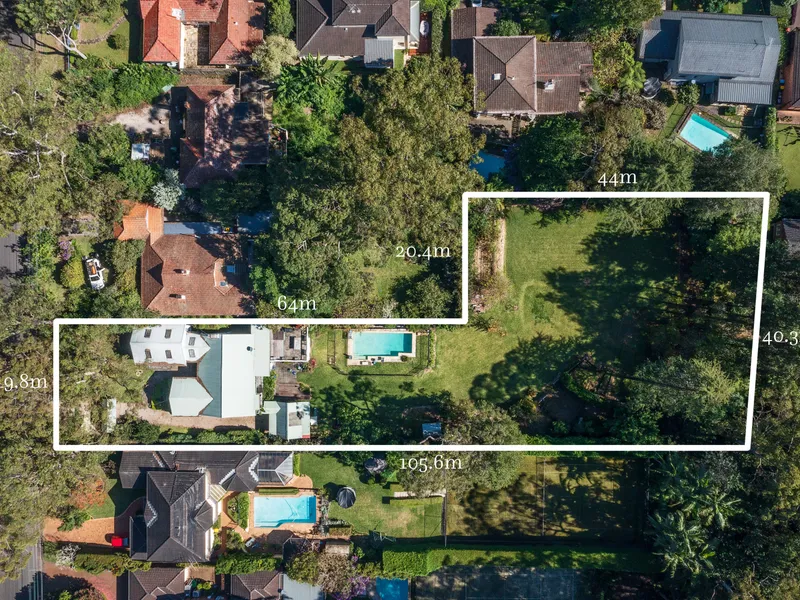 DA APPROVAL PENDING - TWO HOMES & TENNIS COURT