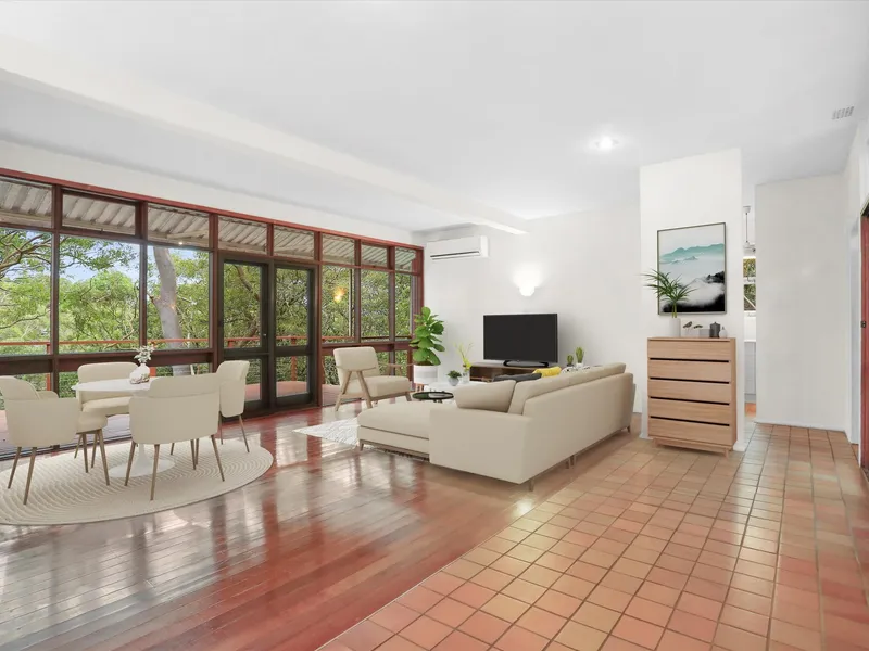 Open Plan Four Bedroom Home Backing Onto Bushland Reserve