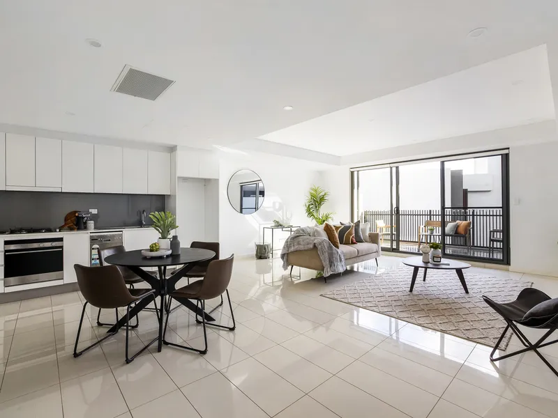 Modern apartment with oversized floor plan