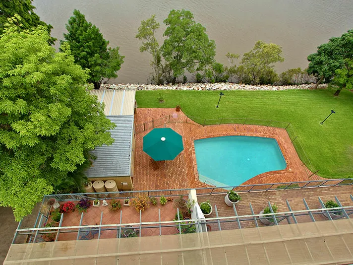 Recently renovated riverfront living with amazing balcony views!