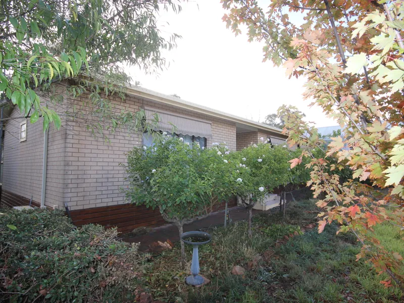 COMFORTABLE 3 BEDROOM HOME – LARGE GARAGE WORKSHOP – CORNER ALLOTMENT