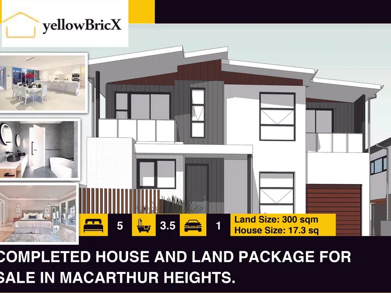 COMPLETED HOUSE & LAND PACKAGE FOR SALE IN MACARTHUR HEIGHTS 