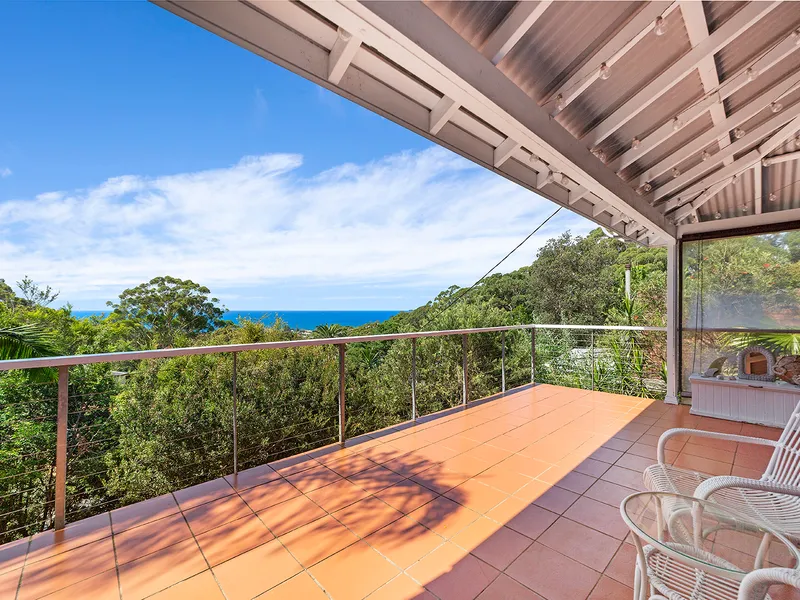 Seaside haven with spectacular birds eye views