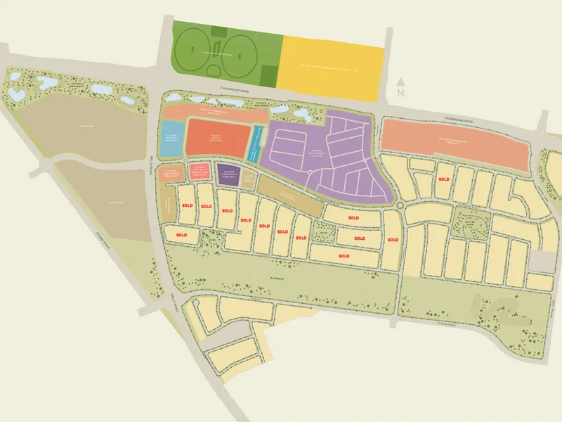 476 (14x34) sqm titled land in the established neighbourhood of St Germain, Clyde North.