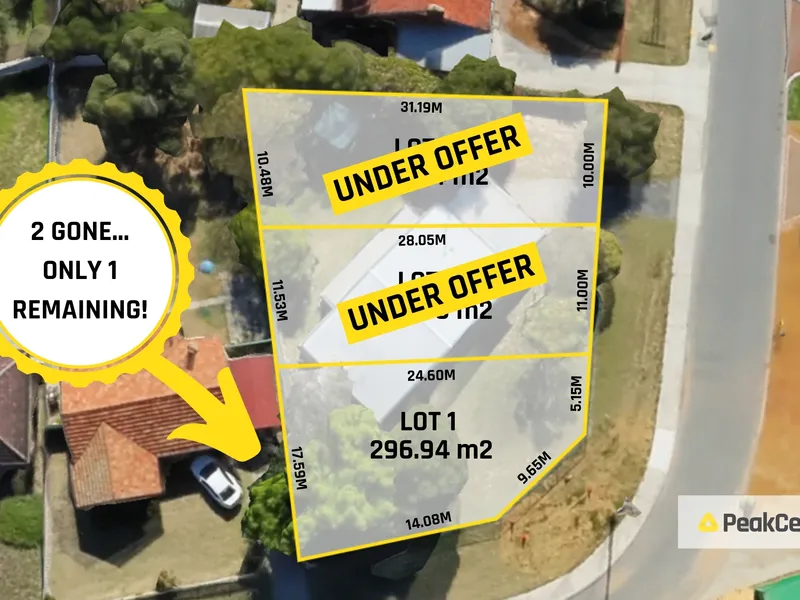 STREET FRONT PROPOSED LOTS!