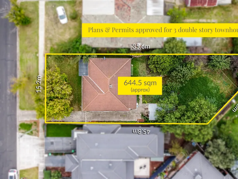 Planning Permit approved for 3 dwellings at the heart of Glenroy!!