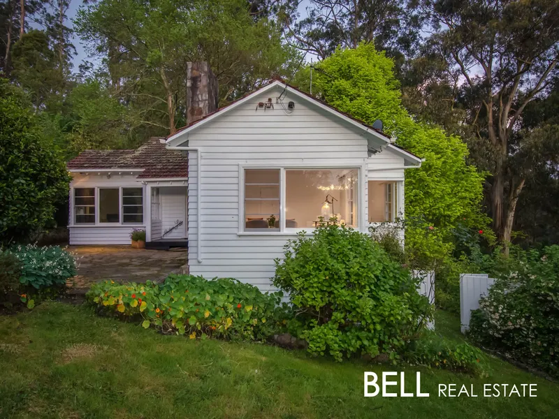 Circa 1930 Weatherboard with Breathtaking Views and Edna Walling Inspired Gardens on 1.2 Acres