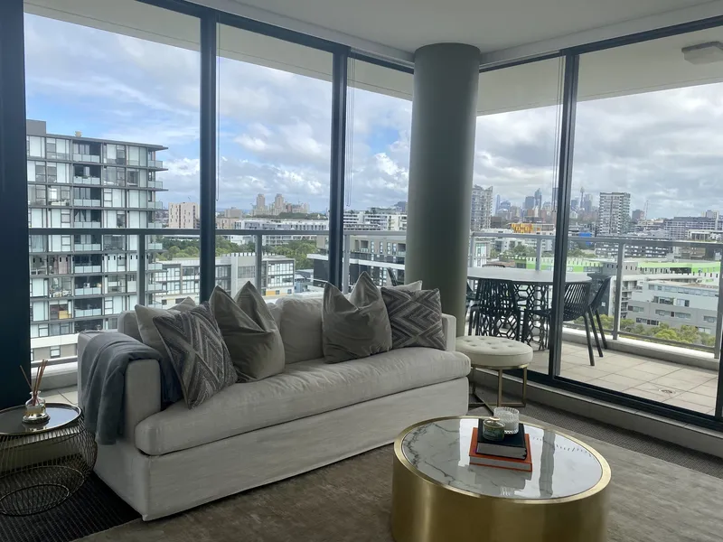 City Views North West facing, 2 bedroom opulent designer furnished apartment