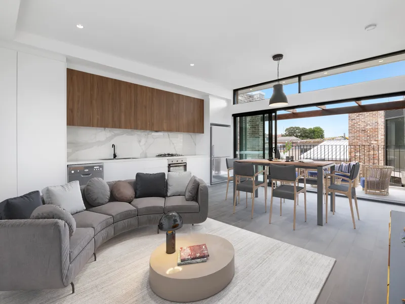 Luxury two bedroom apartment with study and parking