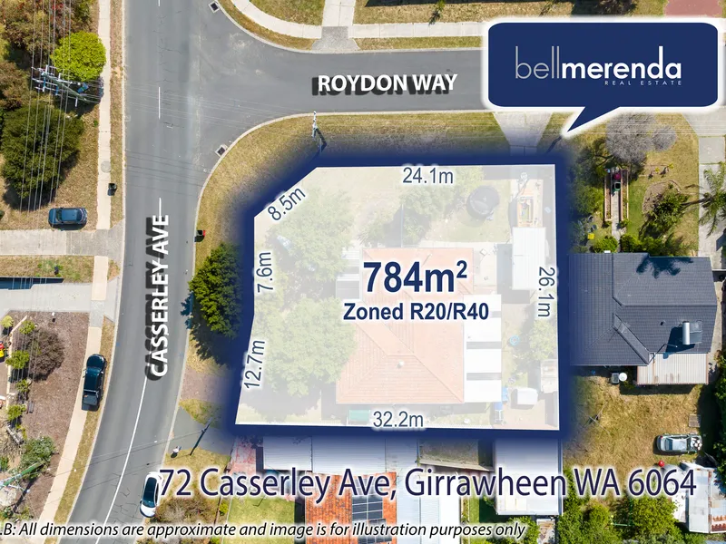 HOME on 784m2 Zoned R20/R40 DEVELOPMENT POTENTIAL! Viewings Strictly By Appointment!