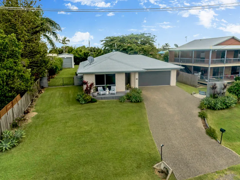 QUALITY BUILT COASTAL HOME WITH LARGE HIGH CLEARANCE SHED, SOLAR & WALKING DISTANCE TO SANDY BEACH