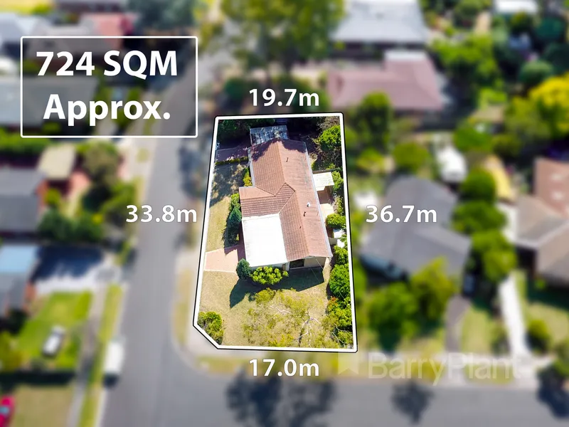 Captivating corner with wide frontage.