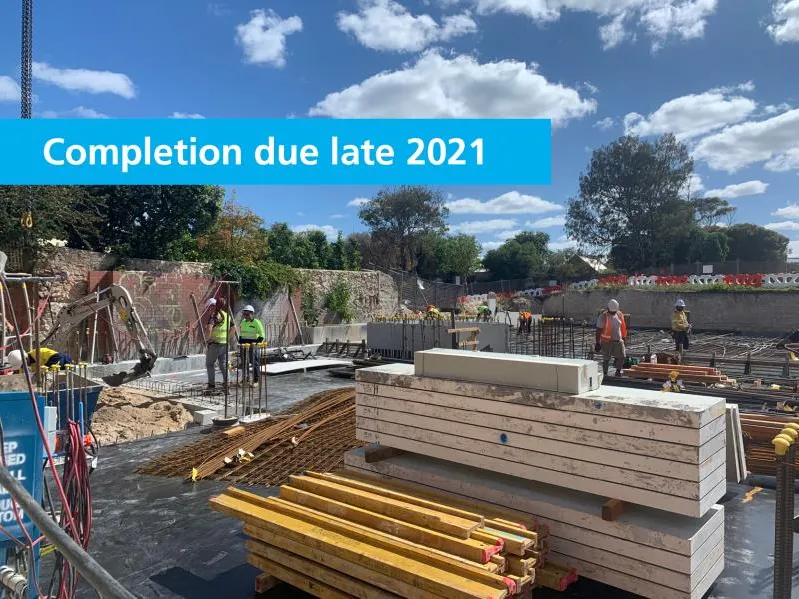 Park facing apartment with large balcony