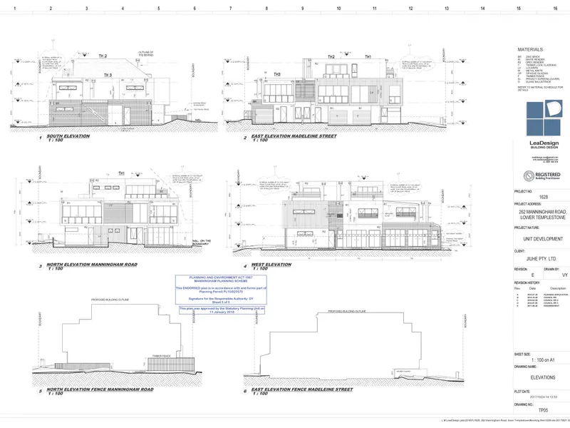 Planning Permit for 3 Dwellings with working drawings and engineering drawings. Start construction now