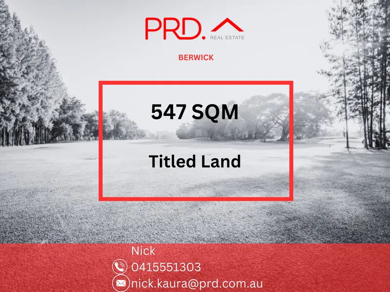 Exceptional North Facing 547 sqm Lot in a Prime Location: Embracing Well-Being