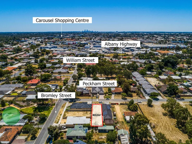 Lucky last. Great location GREEN TITLE 402sqm block with street frontage, new boundary fencing in the 