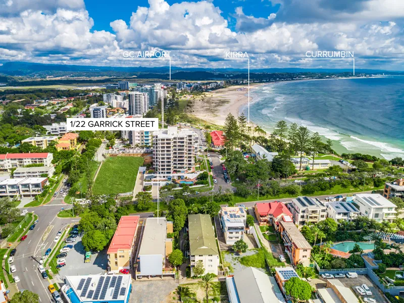 IDYLLIC APARTMENT LIVING A SHORT STROLL FROM THE SANDS OF COOLANGATTA BEACH