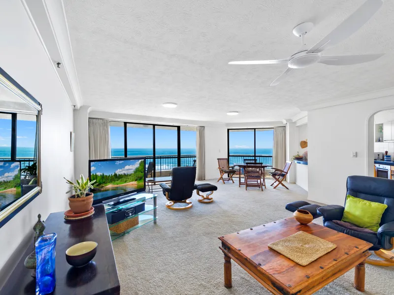 East facing, sun washed with Pacific ocean views in residential only building Spinnaker