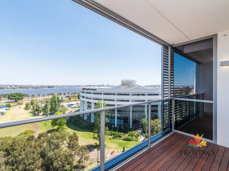 Stylish Q3 Apartment with SWAN RIVER VIEWS - Fridge, Washing Machine & Dryer included!