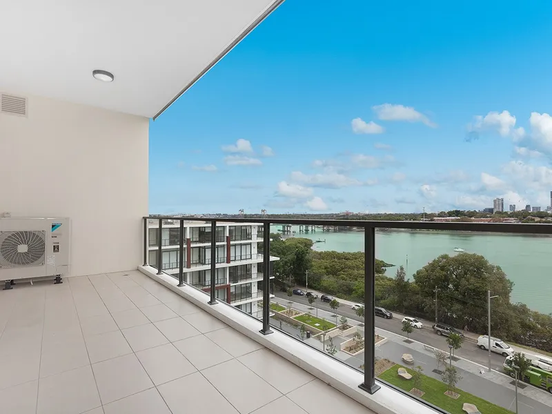 Water views from living room and both bedrooms
