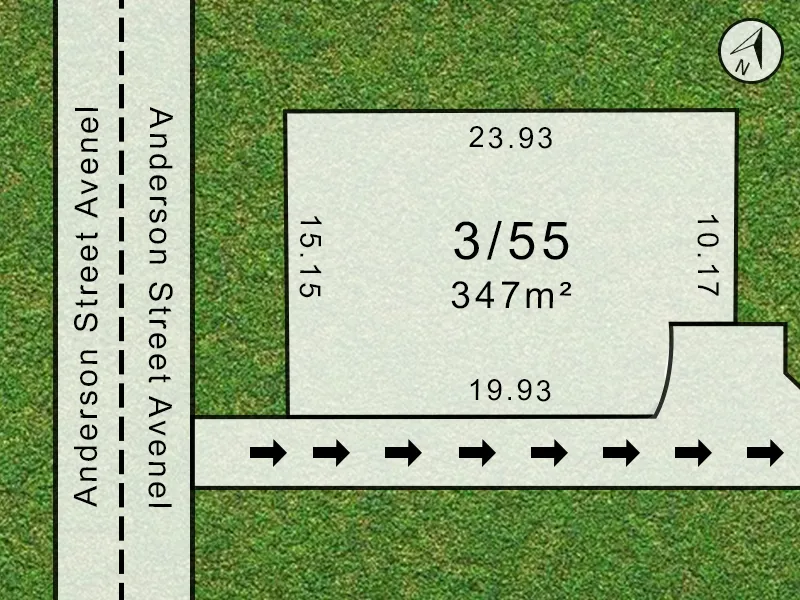 347 m2 MANAGEABLE, FLAT, READY TO BUILD ON