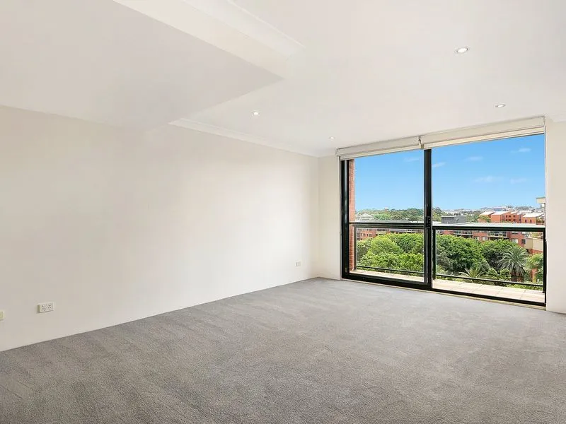 Light filled apartment with complex views