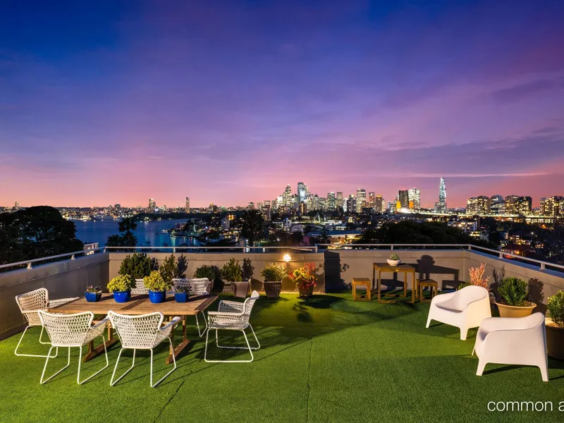 A front row seat to Sydney Harbour views from outstanding rooftop terrace