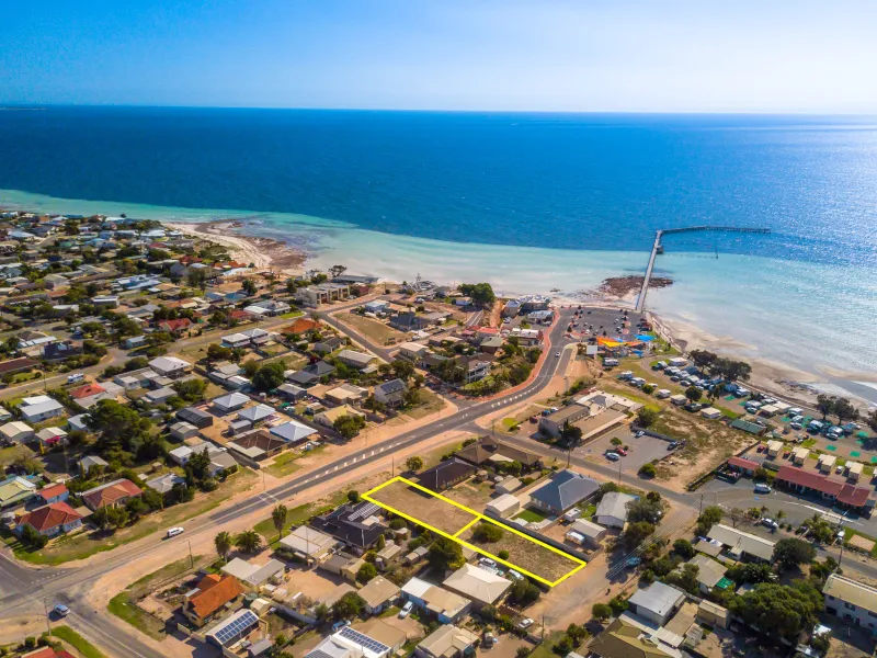 Huge block on 2 allotments close to Moonta Bay jetty and beach 