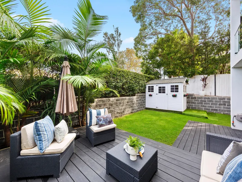 Garden apartment with 124sqm of outdoor space