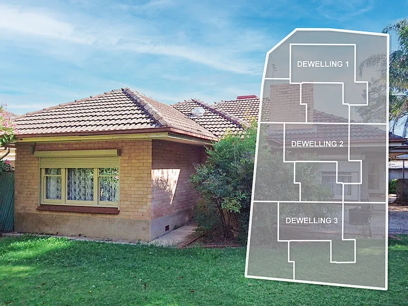 RARE CORNER ALLOTMENT WITH PLANNING APPROVAL FOR 3 TOWNHOUSES