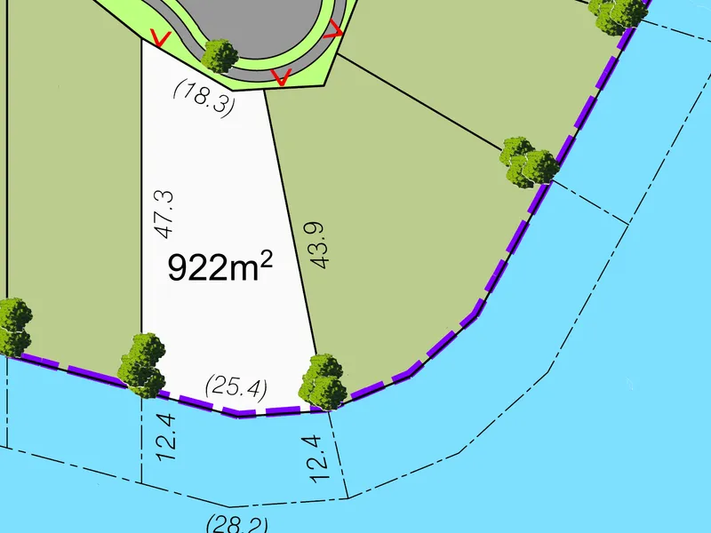 25.4m CANAL FRONT LOT