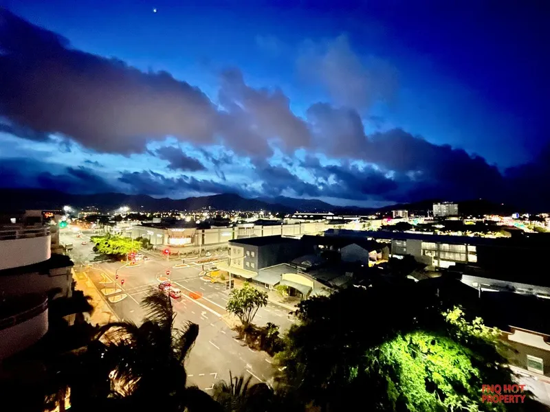 Sweeping views of the city lights to the mountains
