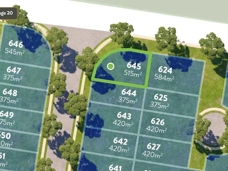 Stage 20 Land Now on Sale!