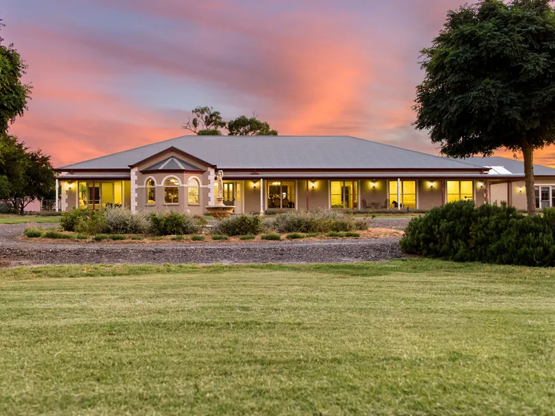 Ideal cattle grazing with luxury living