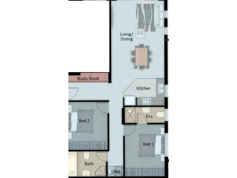 2 Bedrooms + Study Nook | Secure With Just $20K