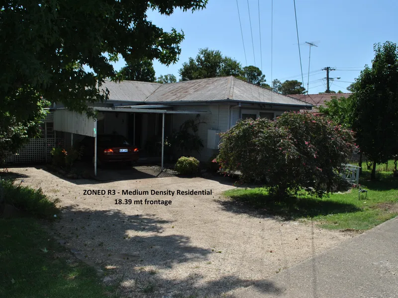 ZONED R3 - 18.39 mt frontage