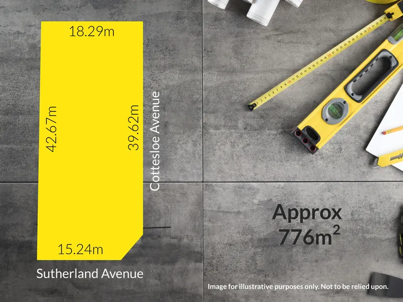 Valuable corner block of 775m2